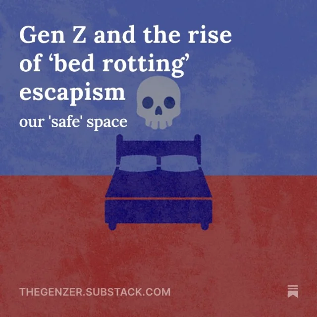 Feeling burnt out or overstimulated? You're not alone. ‘Bed rotting’ is Gen Z’s way of reclaiming rest—but too much can harm your mental health. Rest is vital, but routine matters too. 🌙📱